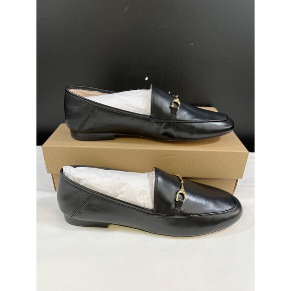 Coach Haley G31110 Women's Black Leather Loafers Size 9.5B SKU 6256 - Picture 3 of 8